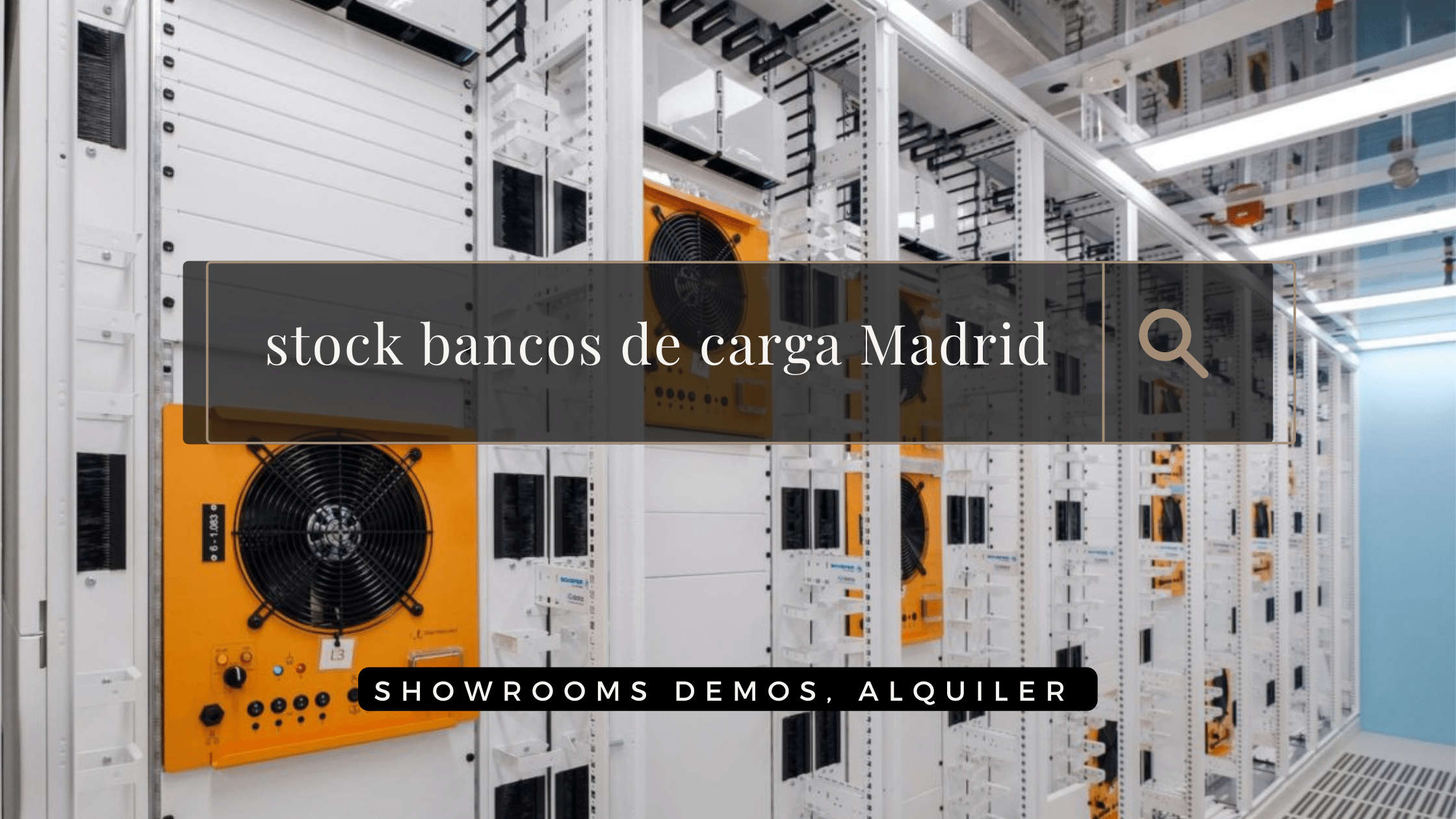 Stock Bancos de Carga en Madrid